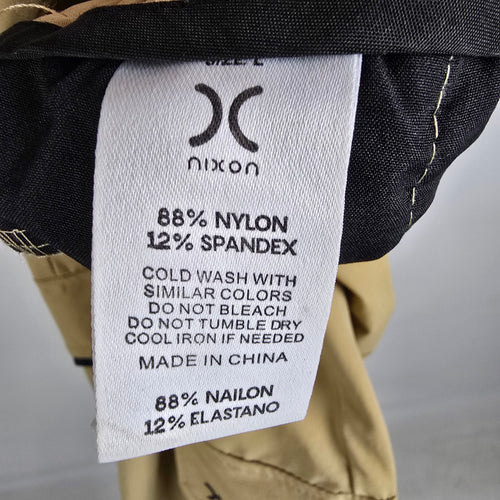 Nixon Men’s Beige Cargo Jogger Pants Size Large