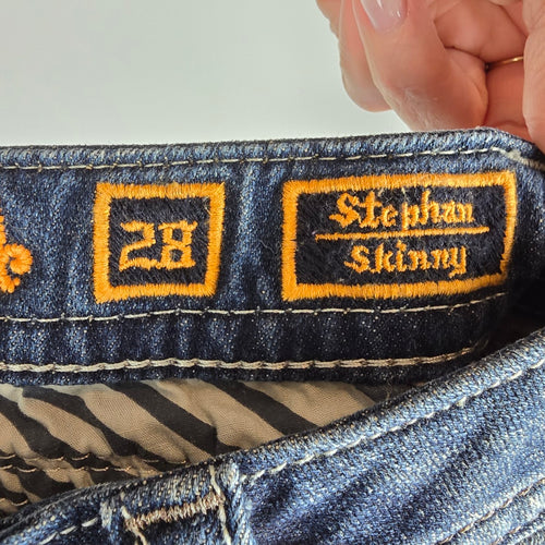 Vintage Rock Revival “Stephan Skinny” Jeans – Size 28
