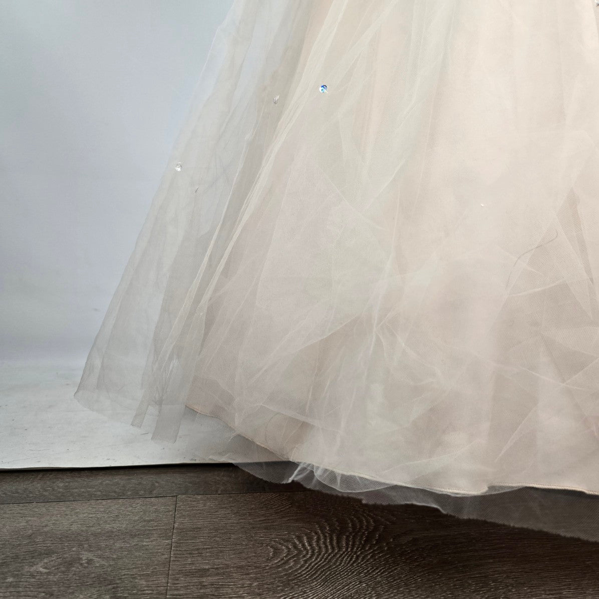 Morilee by Madeline Gardner Blush Lace Ball Gown Formal Dress Size 16