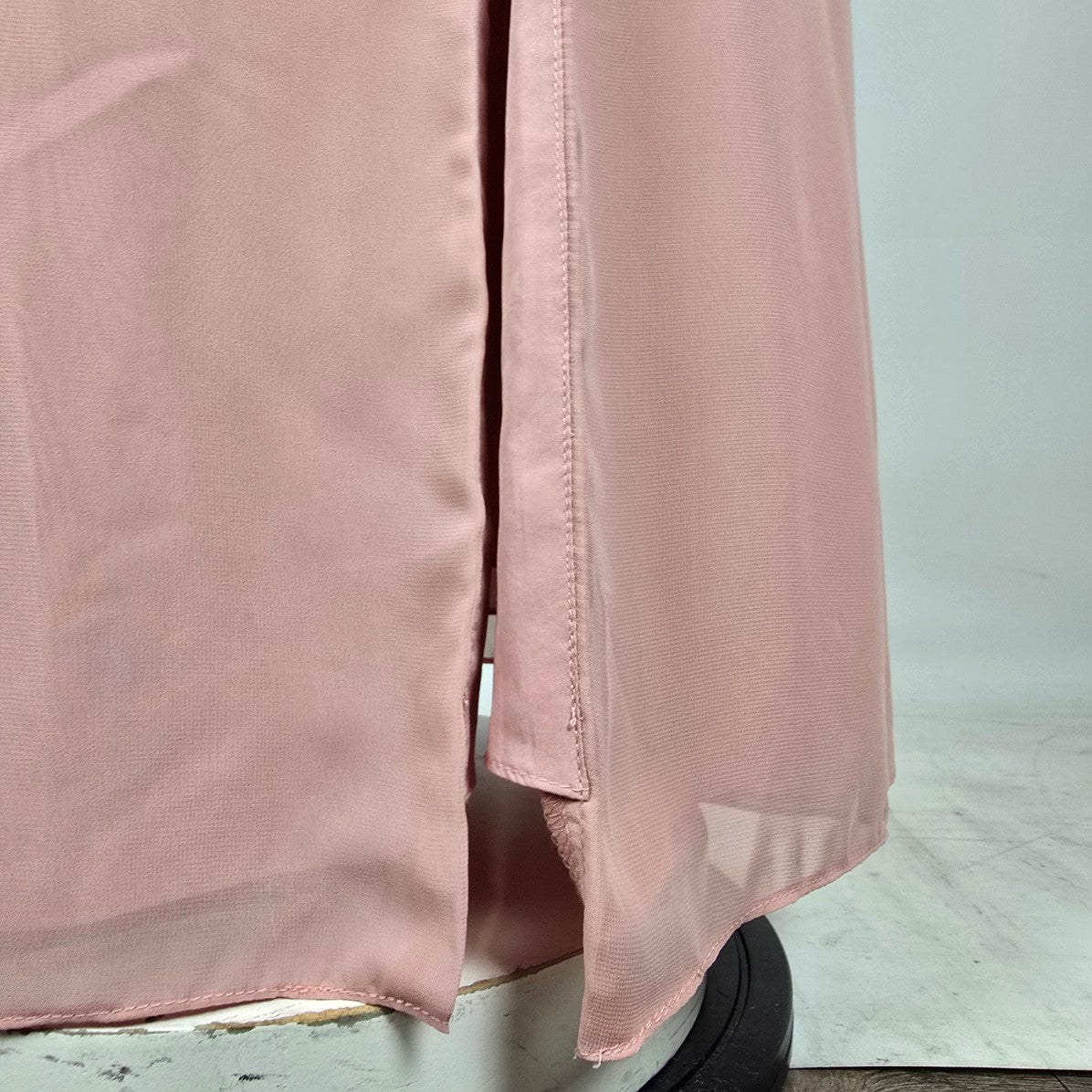 Azazie Blush Pink Off Shoulder Formal Gown Size S/M