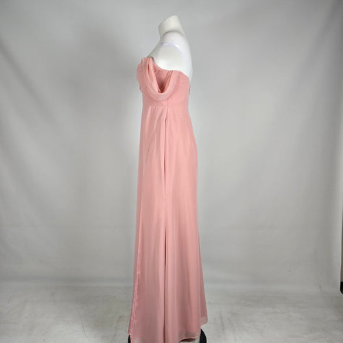 Azazie Blush Pink Off Shoulder Formal Gown Size S/M