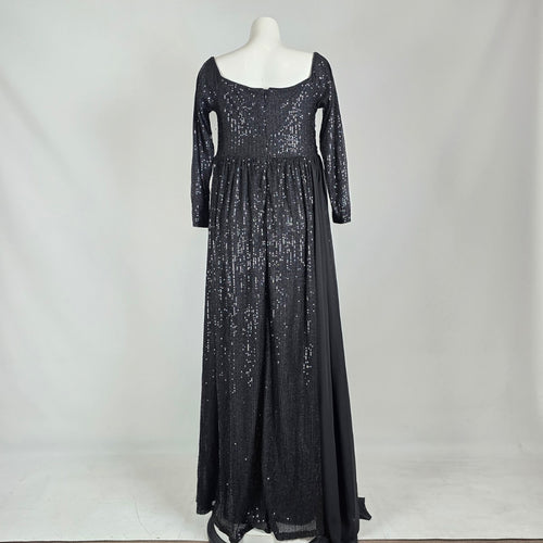 Faeriesty Black Sequin Formal Gown Plus Size 1XL