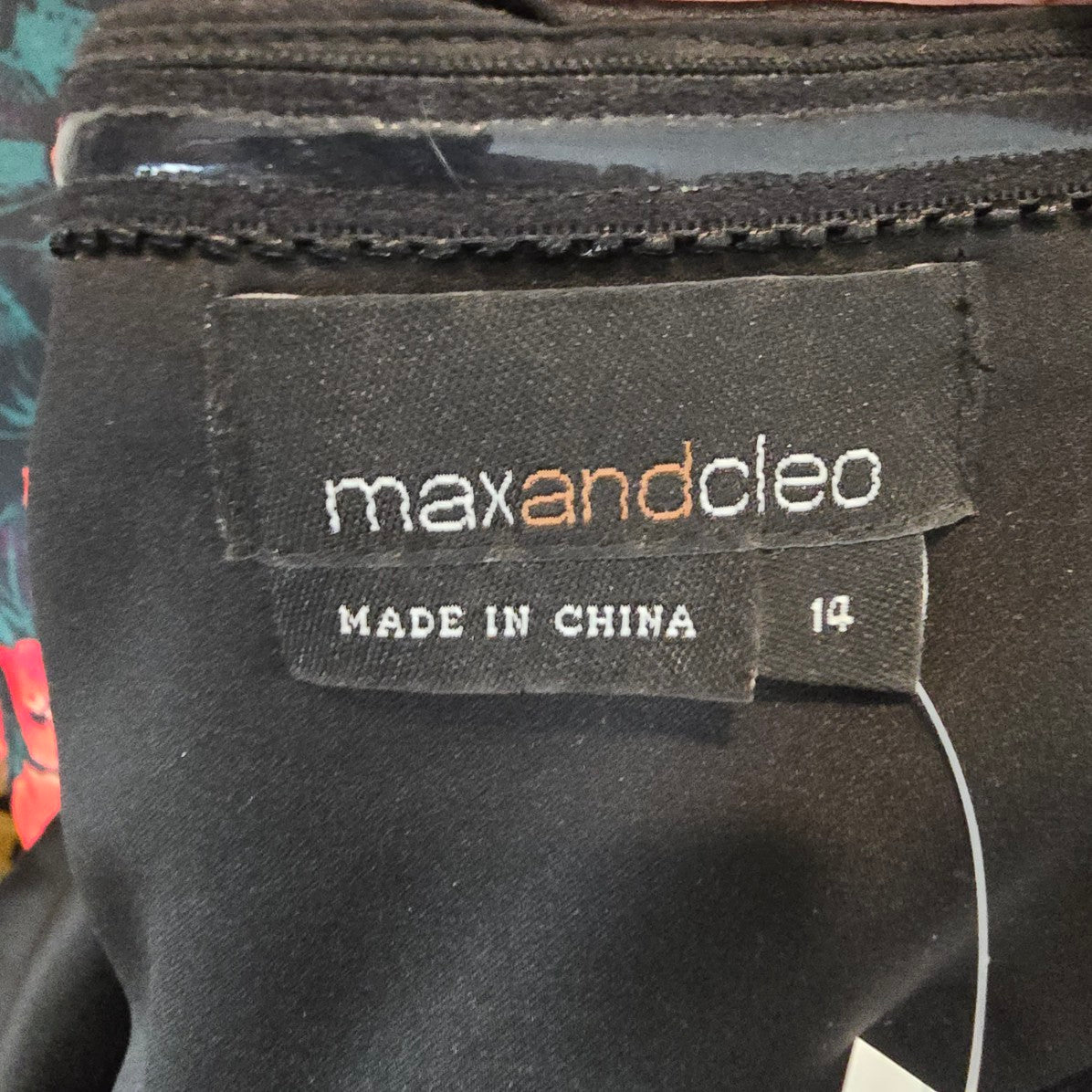 Max & Cleo Black Strapless Formal Gown Size 14