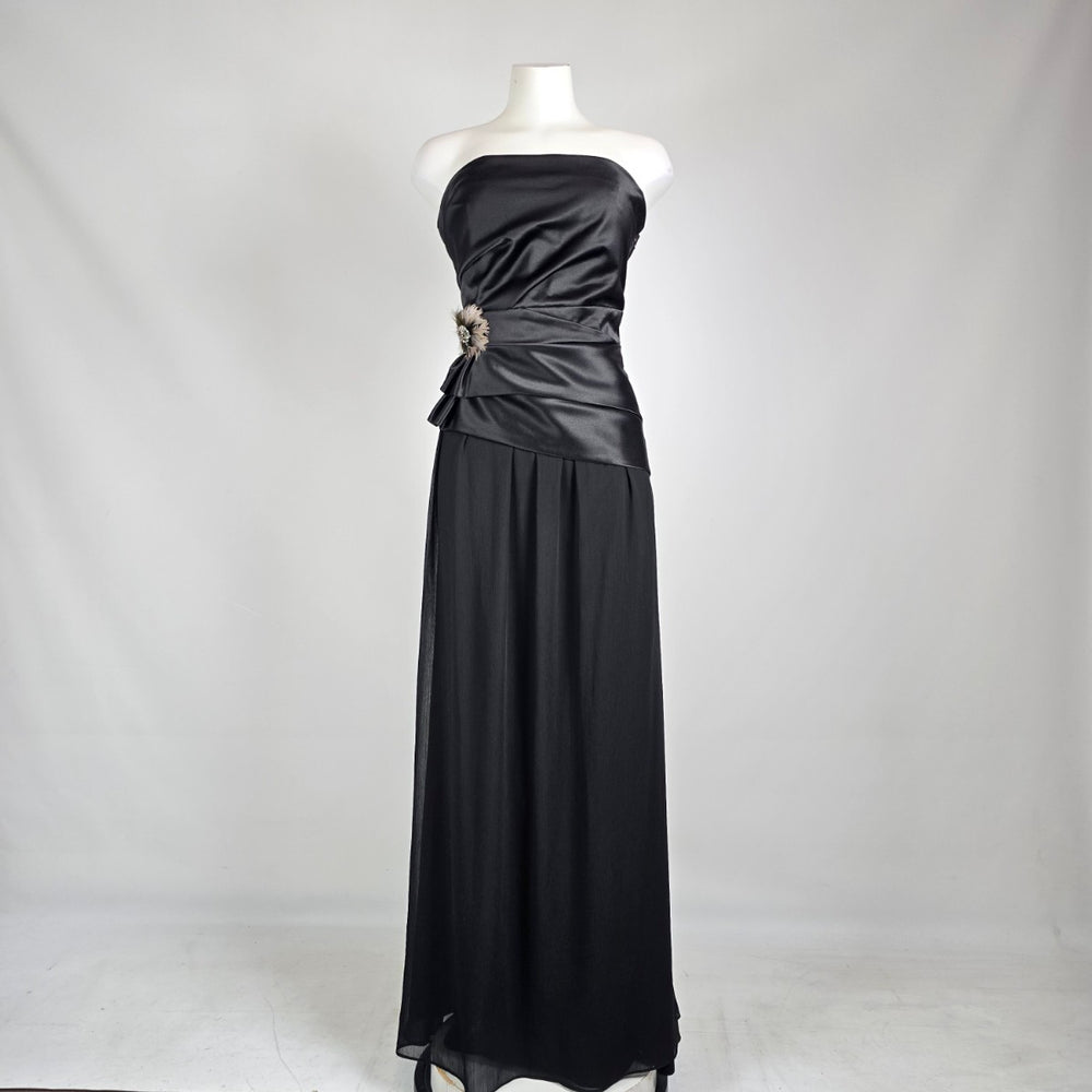 Max & Cleo Black Strapless Formal Gown Size 14