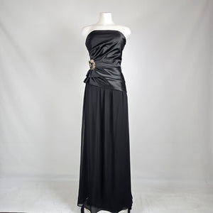 Max & Cleo Black Strapless Formal Gown Size 14