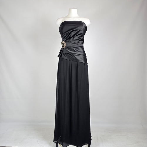 Max & Cleo Black Strapless Formal Gown Size 14
