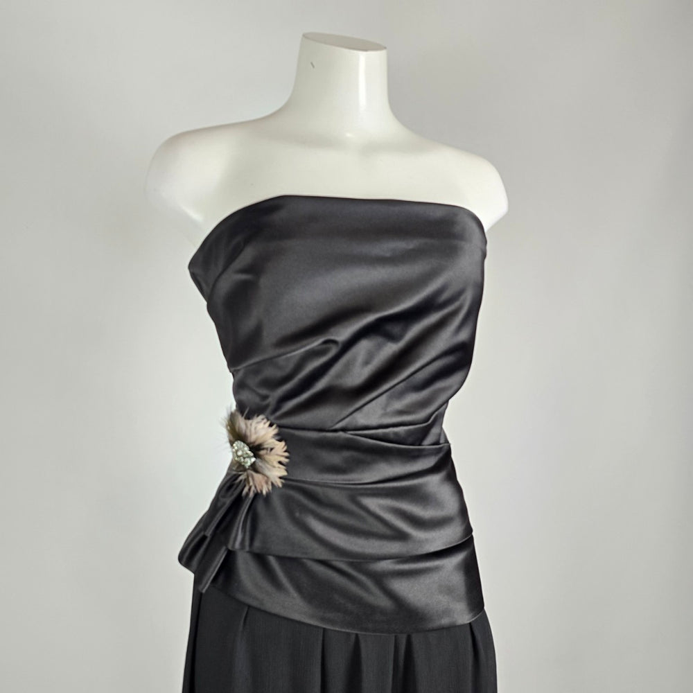 Max & Cleo Black Strapless Formal Gown Size 14