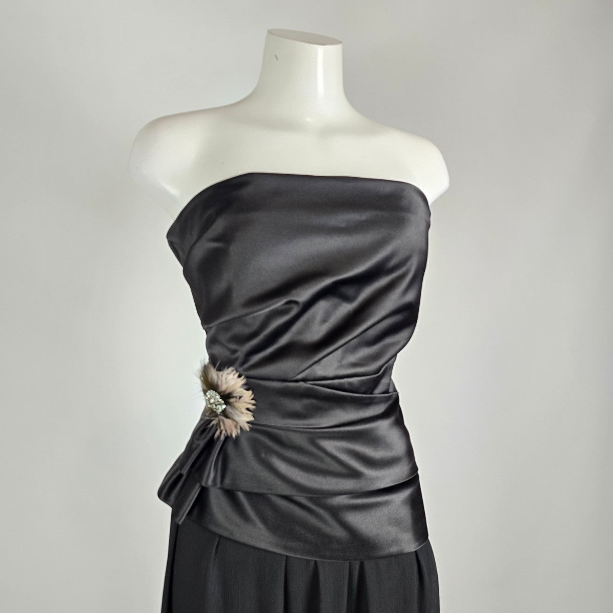 Max & Cleo Black Strapless Formal Gown Size 14