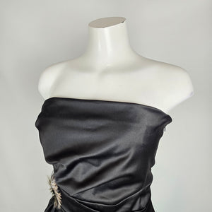 Max & Cleo Black Strapless Formal Gown Size 14
