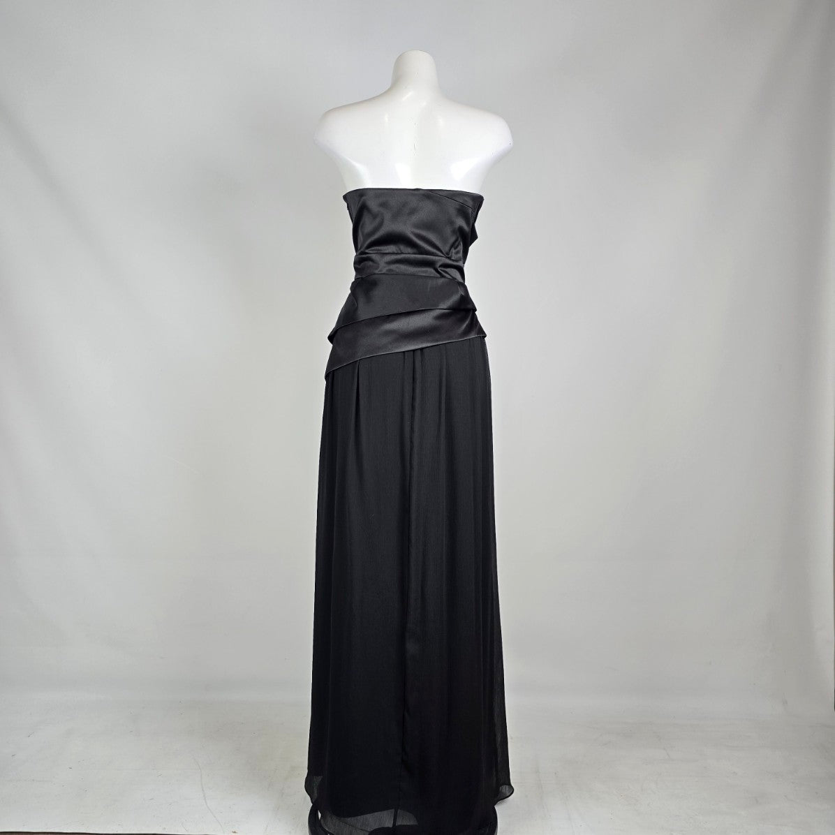 Max & Cleo Black Strapless Formal Gown Size 14