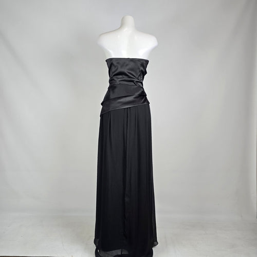 Max & Cleo Black Strapless Formal Gown Size 14