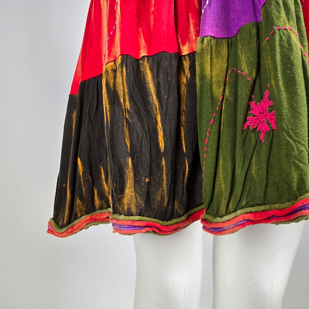 Vintage Rising International Patchwork Boho Dress XL