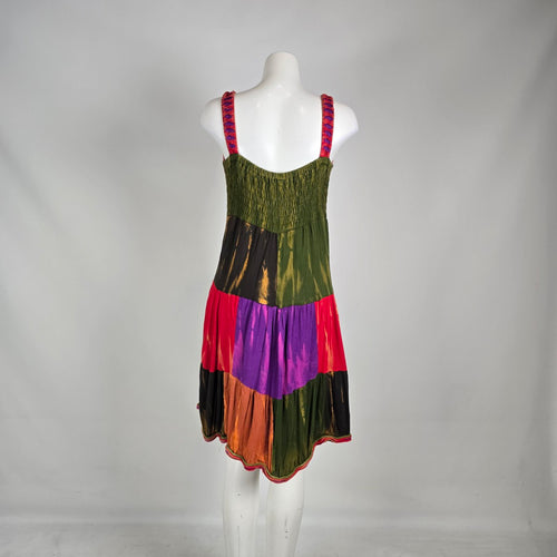 Vintage Rising International Patchwork Boho Dress XL