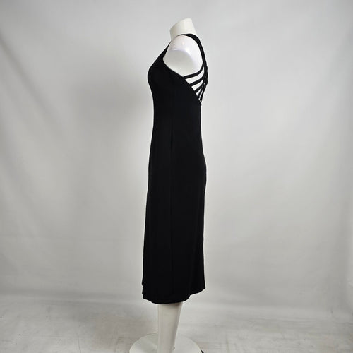 Vintage Dramatix Black Evening Dress Size 8