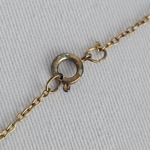 Vintage Libra Zodiac Necklace Gold Tone Astrology Pendant