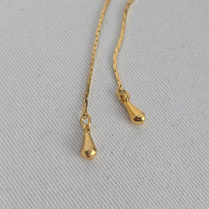Vintage Zipper Adjustable Gold Tone Bolo Necklace