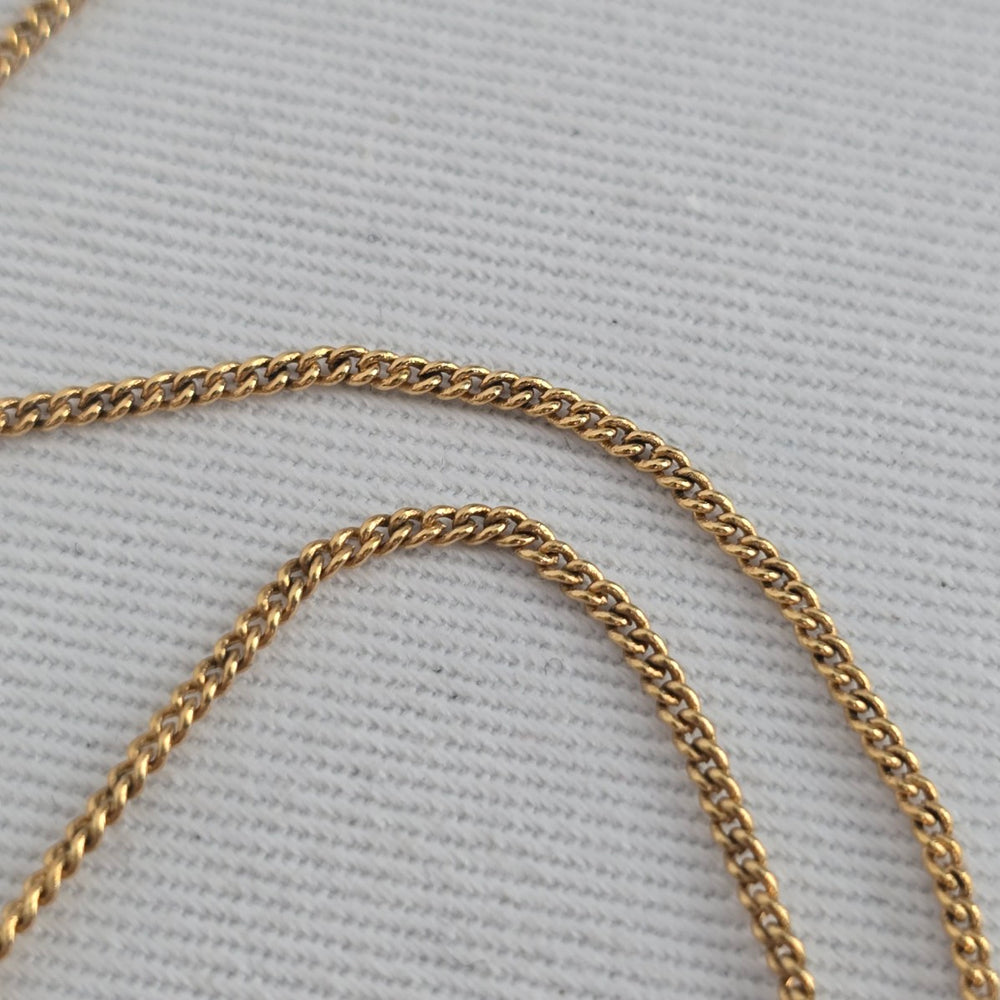 Vintage Gold Tone Daisy Crystal Necklace