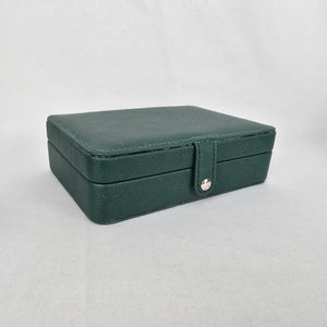 Faux Croc Jewelry Storage Box with Mirror