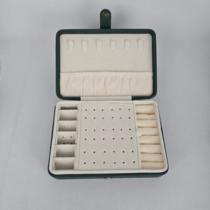Faux Croc Jewelry Storage Box with Mirror