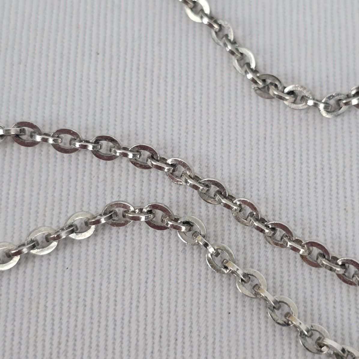 Whiting & Davis Silver Tone Geometric Pendant Necklace Art Deco Style