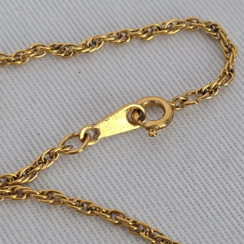 Vintage Avon Bow Circle Pendant Necklace Garnet & Peridot Glass Charms