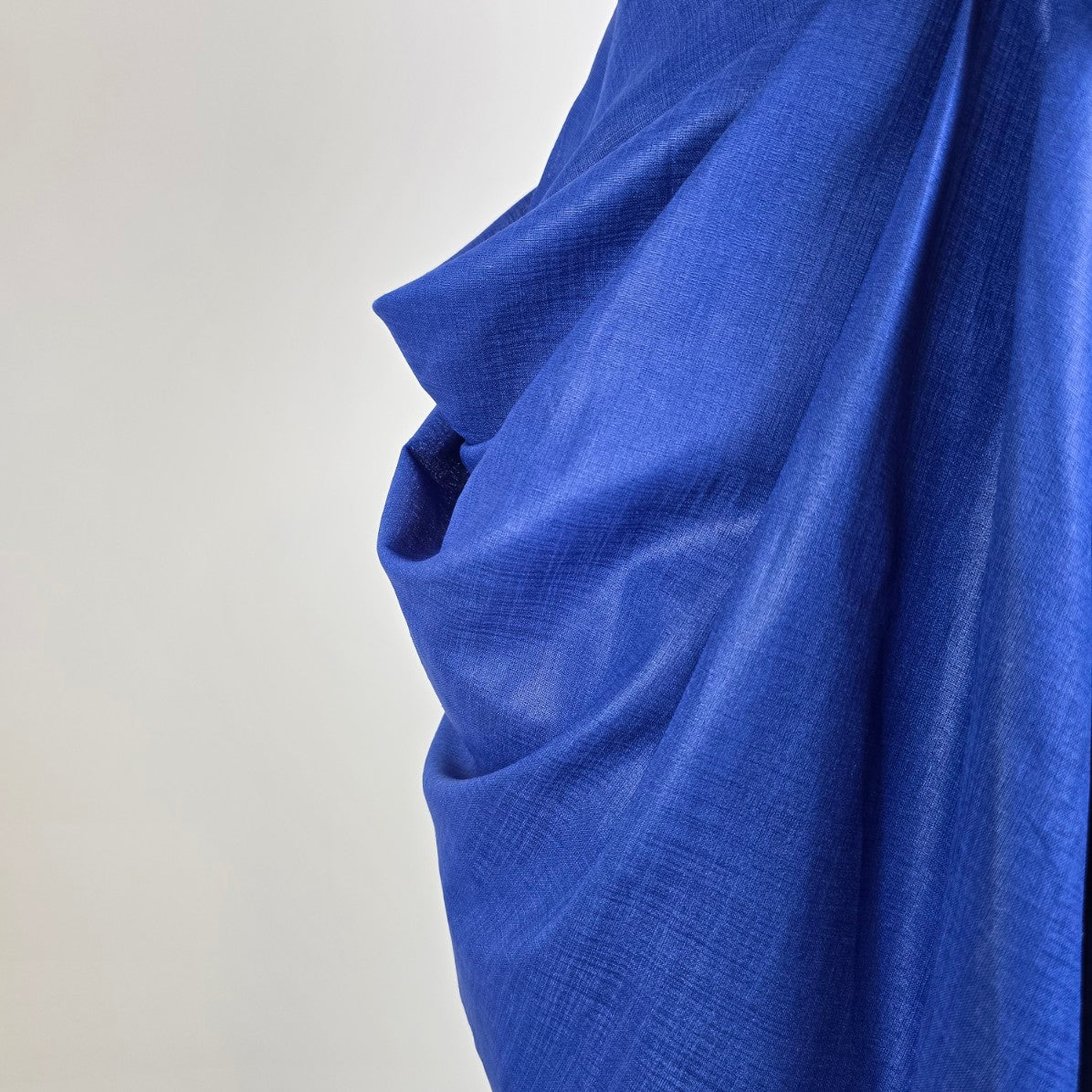 Vintage 80s Lalana House Couture One Shoulder Cobalt Blue Rosette Cocktail Dress Size S