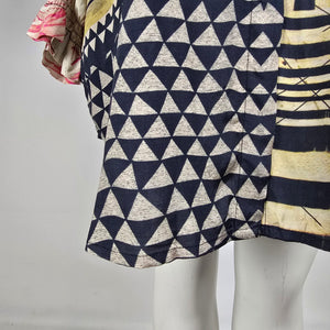NOEN Mixed Print Tunic Dress Oversized Boho Artwear Size 20