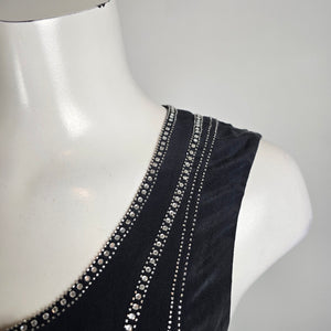 Theory Silk Black Sleeveless Midi Dress Size 4