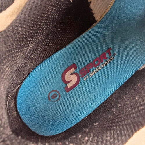 Skechers Sport Daykota Chunky Sneakers Black Rainbow Trim Size 8