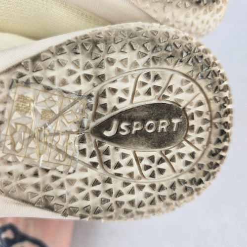 JSport by Jambu Melody Mary Jane Flats Cream Comfort Shoes Size 8