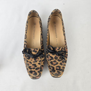 Peter Kaiser Leopard Print Loafers Ballet Flats Animal Print Comfort Shoes Size 6.5