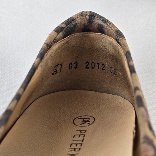 Peter Kaiser Leopard Print Loafers Ballet Flats Animal Print Comfort Shoes Size 6.5