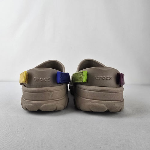 Crocs Classic All Terrain Clogs Taupe Adjustable Strap Size 10