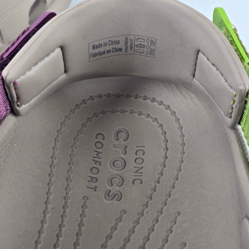 Crocs Classic All Terrain Clogs Taupe Adjustable Strap Size 10