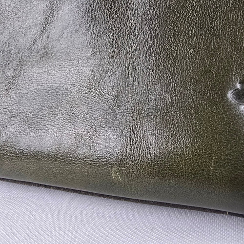 Patricia Nash Olive Green Leather Top Handle Crossbody Purse Gold Ring
