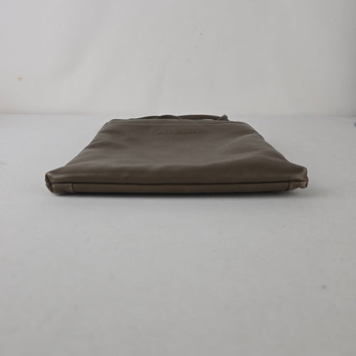 Derek Alexander Soft Leather Crossbody Handbag Taupe Brown Travel Purse