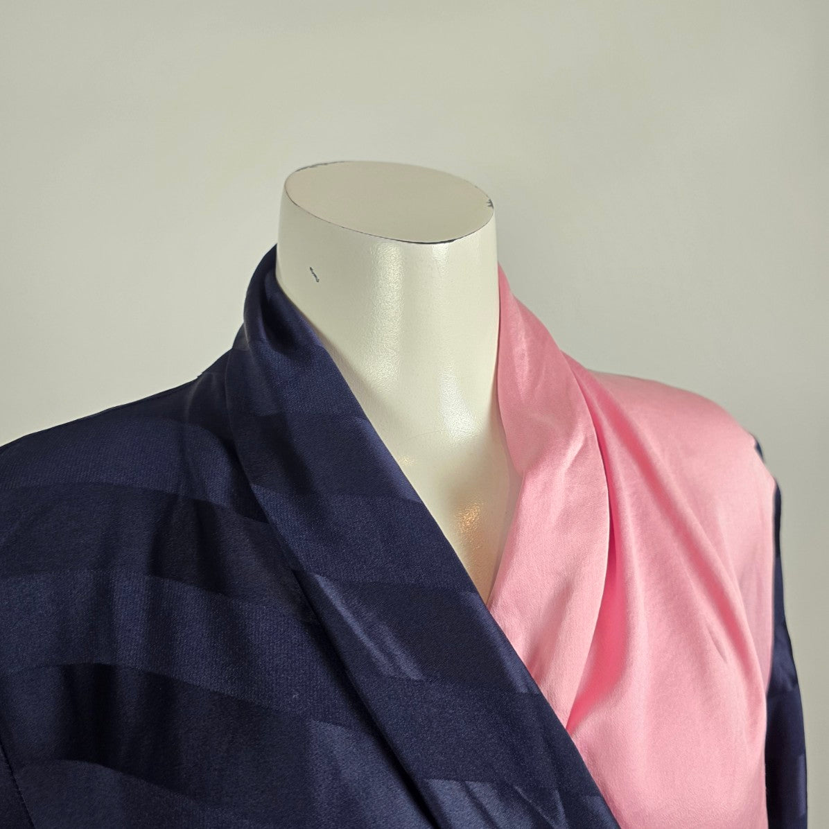 Vintage Roger Sakoun Paris Silk Wrap Blouse Cardigan Sz 12