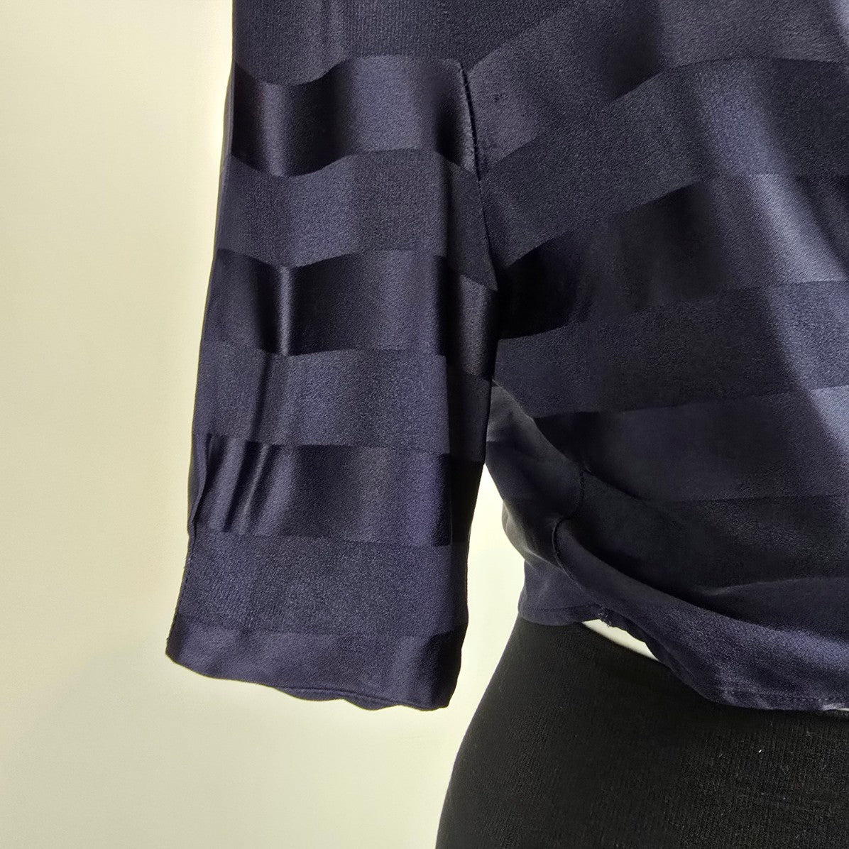 Vintage Roger Sakoun Paris Silk Wrap Blouse Cardigan Sz 12