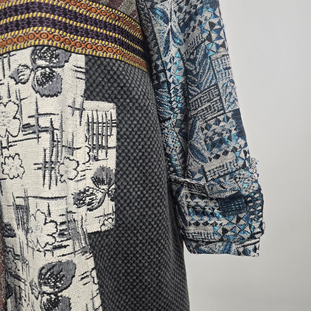 Vintage Stella Morgan Patchwork Tapestry Jacket Size L