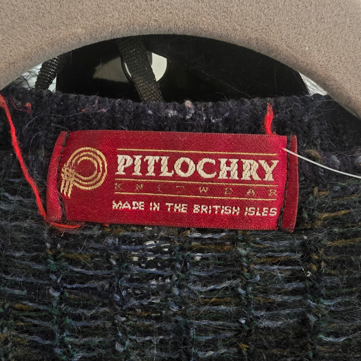 Vintage Pitlochry Scotland Mohair Wool Paisley Cardigan Size L