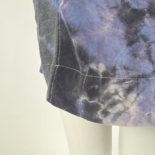 Shoulder Y2K Tie Dye Tunic Mini Dress Sz M