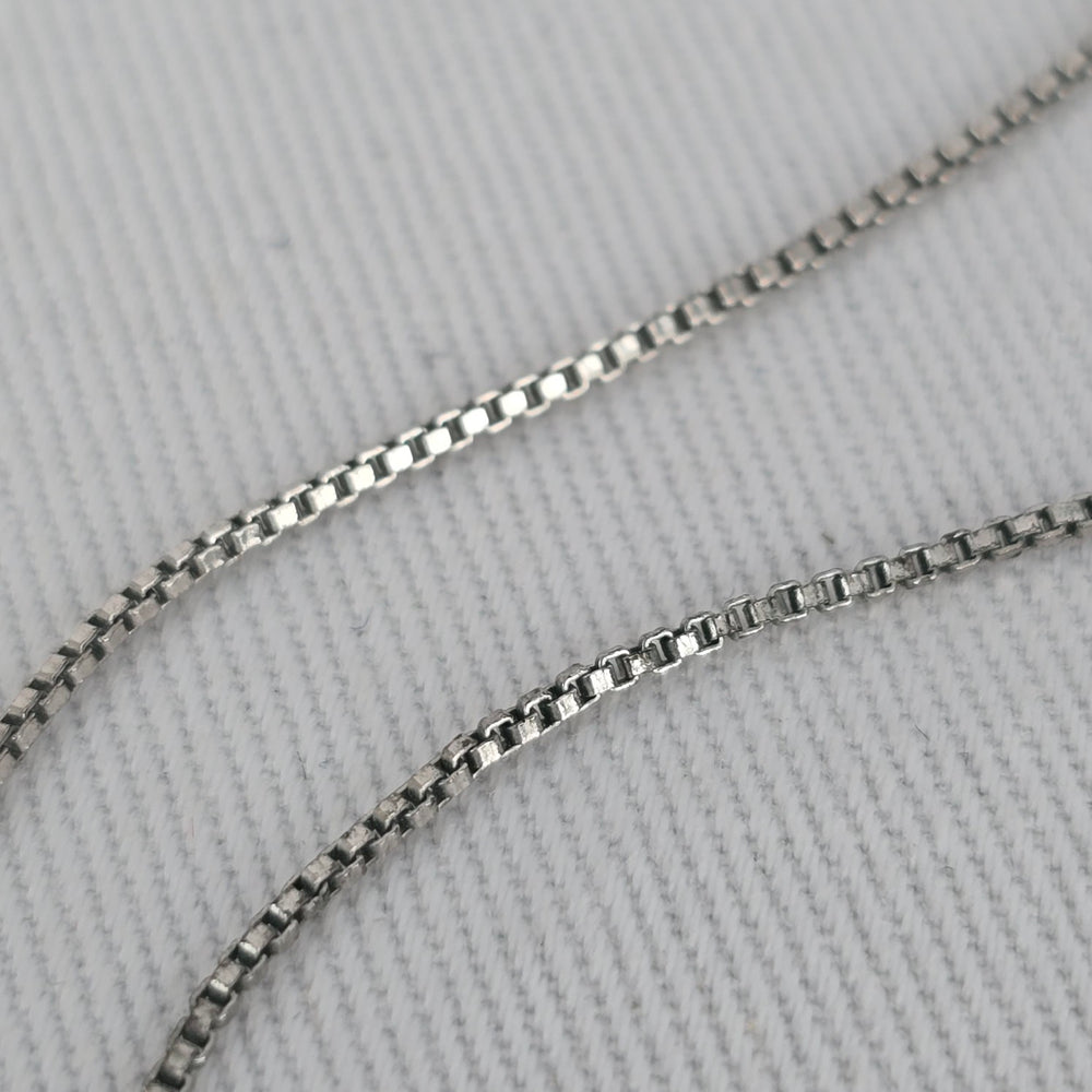 Sterling Silver CZ Rectangle Pendant Necklace