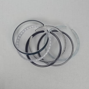 Color By Amber Blue White Stacking Bangle Bracelet Set