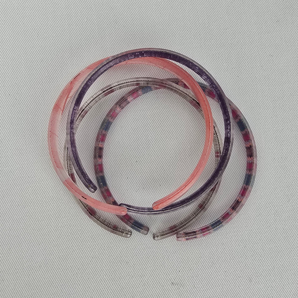 Color By Amber Pink Purple Stacking Bangle Bracelet Set