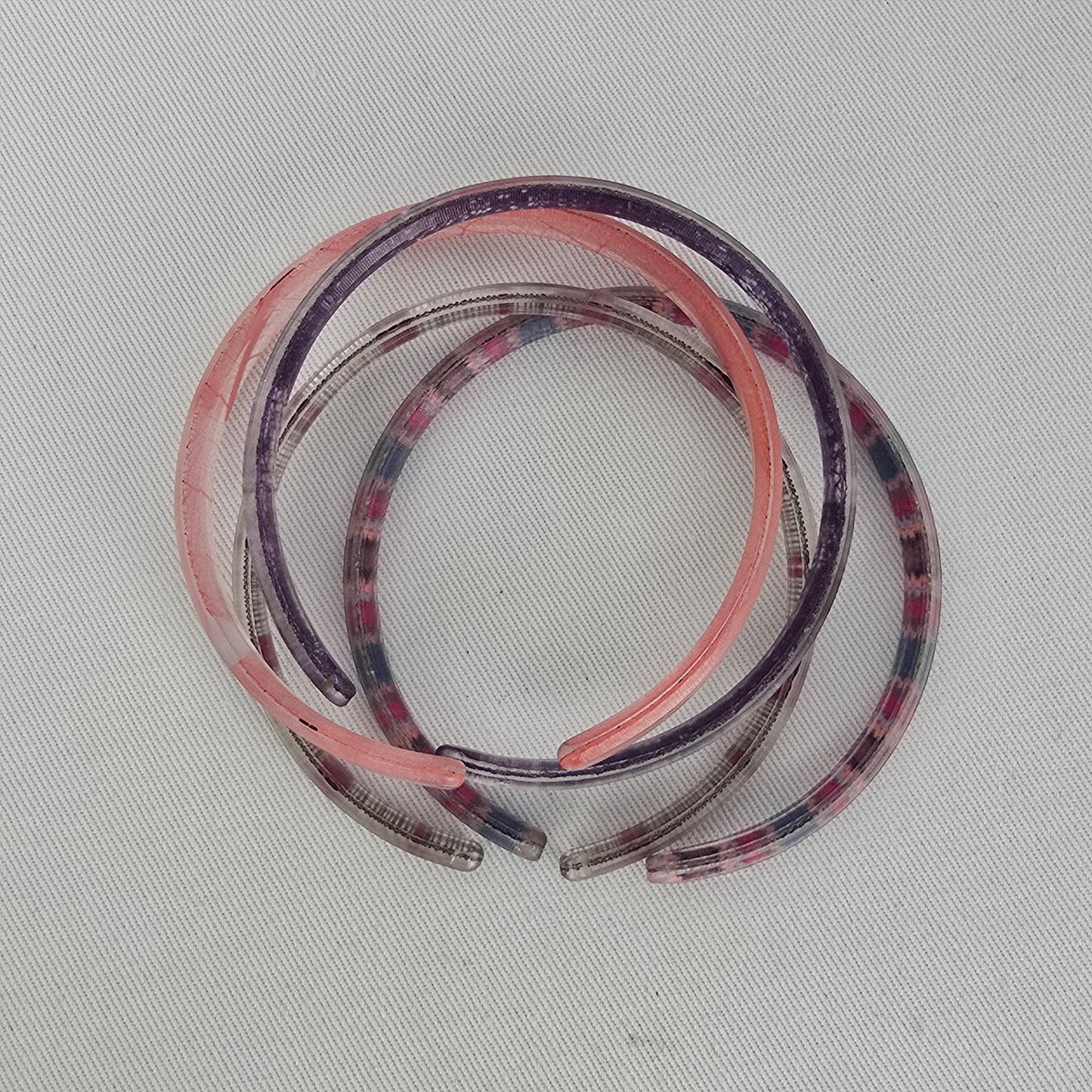 Color By Amber Pink Purple Stacking Bangle Bracelet Set