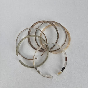 Color By Amber Gold Neutral Stacking Bangle Bracelet Set