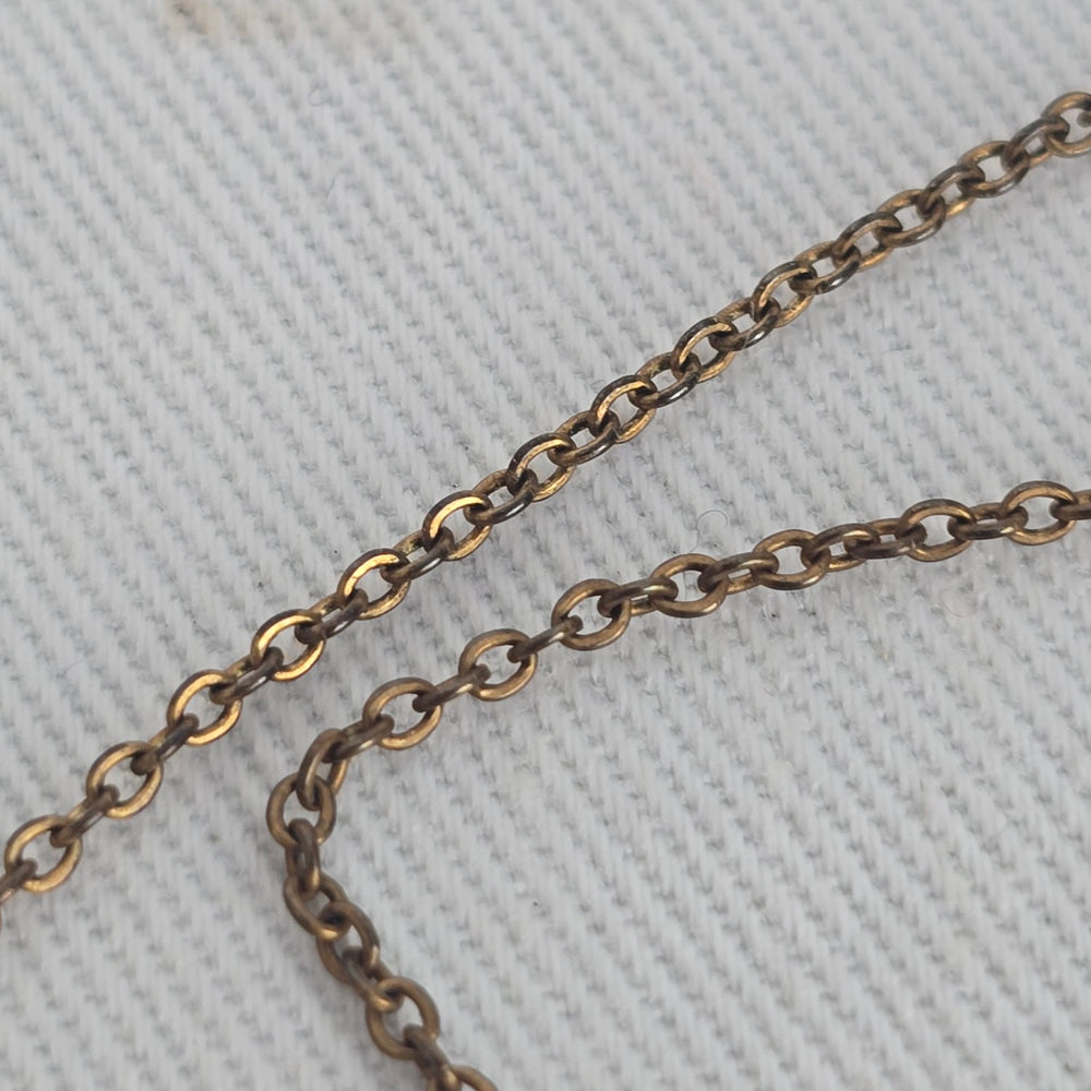 ECO Vintage Gold Tone Purple Stone Faux Pearl Floral Pendant Necklace
