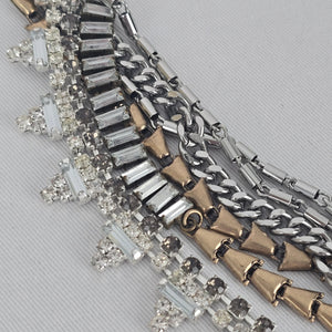 Stella & Dot Sutton Mixed Metal Crystal Statement Necklace