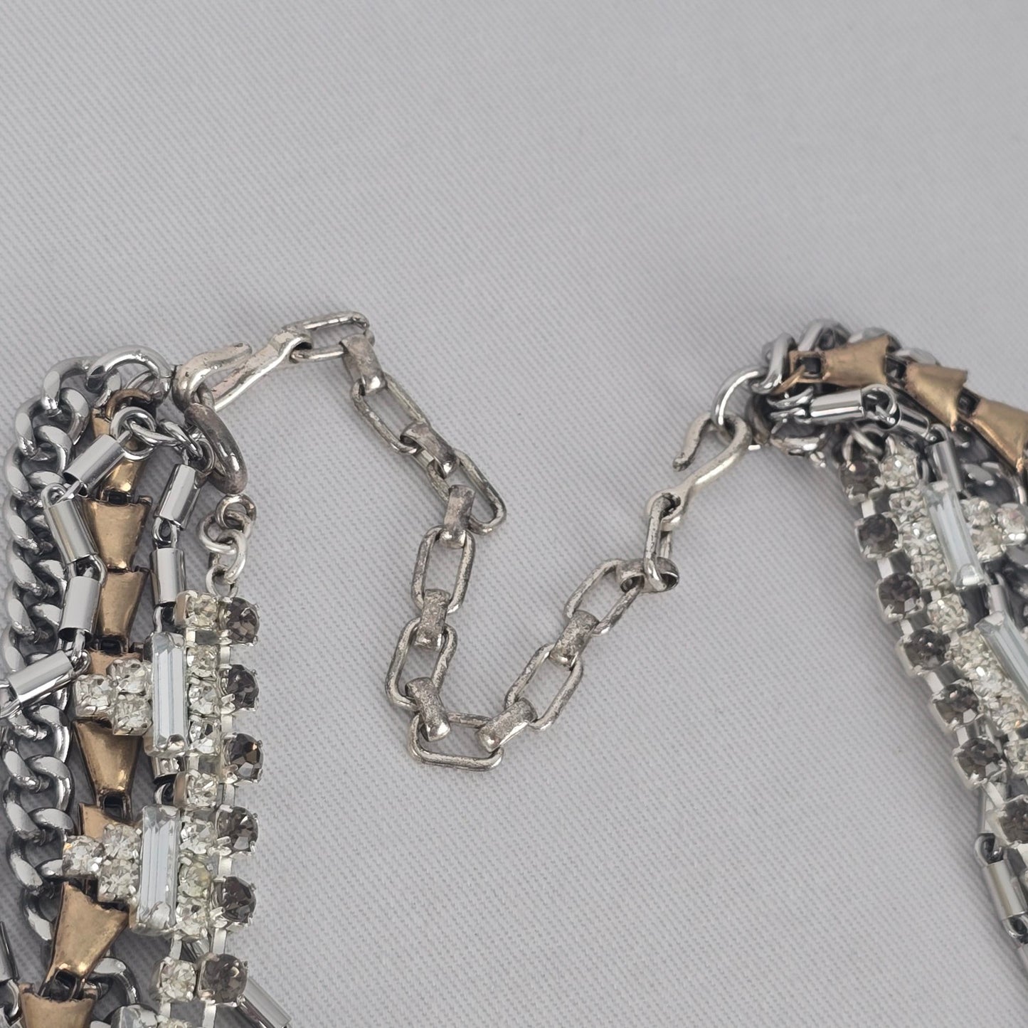 Stella & Dot Sutton Mixed Metal Crystal Statement Necklace