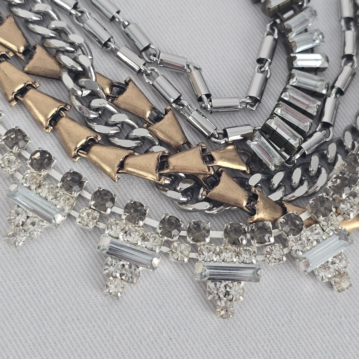 Stella & Dot Sutton Mixed Metal Crystal Statement Necklace